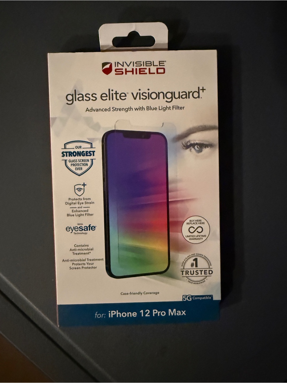 Glass Elite VisionGuard+ Screen Protector for iPhone 12 Pro Max